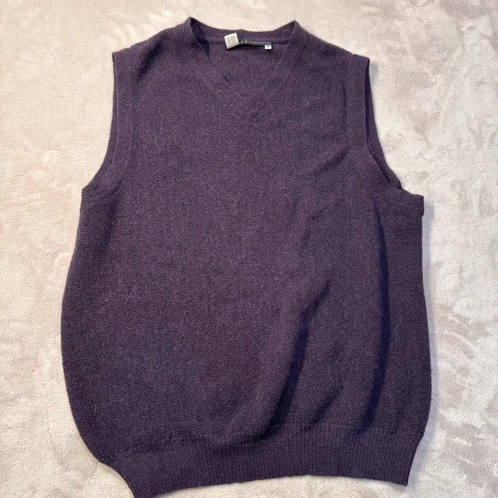 Peruvian Connection Alpaca Sweater Vest small‎ men’s purple